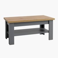 Table basse MARKSKEL 60x110 gris/chêne