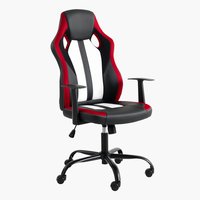 Cadeira gaming HAVDRUP preto/vermelho