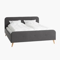 Estrutura de cama EGEDAL 150x190 antrac