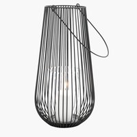 Lanterna MELIAS Ø24xA46cm preto