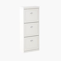 Shoe cabinet JERUP 3 comp. white