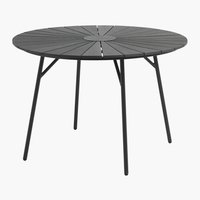 Pöytä RANGSTRUP Ø110 musta/musta