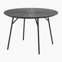 Table RANGSTRUP Ø110 noir/noir