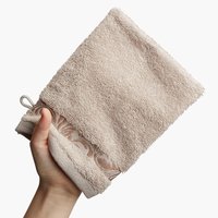 Gant de toilette MALPASO 15x21 taupe KRONBORG