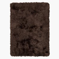 Tapis STORMHATT fausse fourrure 140x200 brun