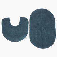 Set tappeto bagno LERDALA 2 pezzi blu