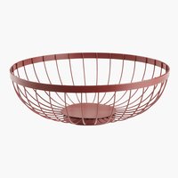 Bread basket BUGGE D28xH10cm red