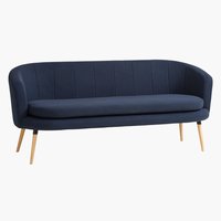 Sofa GISTRUP 3-seter mørk blå