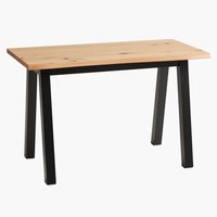 Písací stôl SKOVLUNDE 60x120 dub/čierna