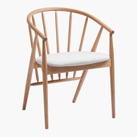 Dining chair ARNBORG oak/cream