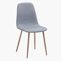 Chaise JONSTRUP bleu clair/chêne