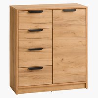 4 drawer 1 door chest JENSLEV oak