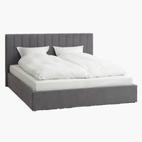 Рамка за легло AGERFELD 180x200 т.сива