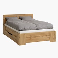Bed frame HALD 180x200 oak