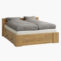 Bed frame LINTRUP EUR 160x200 oak