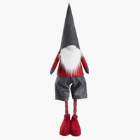 Elfo de Natal HALM A120cm vermelho/cinz