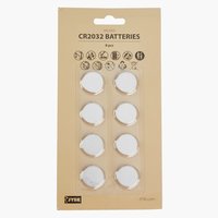 Batteries WILMER CR2032 pack of 8
