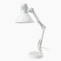 Lampe de table ERNST Ø15xH55cm blanc