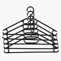Hangers TRYGVE black 5 pack