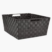 Basket ASMUS W43xL47xH22cm black