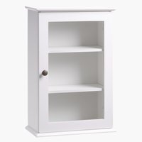 Стенен шкаф MALLING 1 стъклена врата бял