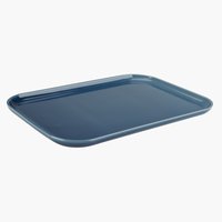 Serving platter LEIV W23xL32cm blue