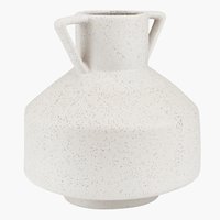 Vase DINES Ø25xH25cm weiß