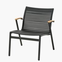 Krzesło wypoczynkowe SADBJERG S66xW73xG78 czarny