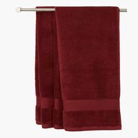 Μεγάλη πετσέτα μπάνιου KARLSTAD 100x150 βουργουνδίας KRONBOR