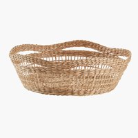 Bread basket GOTFRED D26xH9cm seagrass