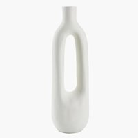 Vase INGEMAR W10xL8xH34cm weiß