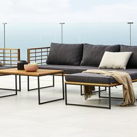 Loungeset UGILT met chaise 4-persoons hout