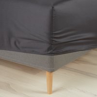 Sateen Fitted sheet TINE Super king grey