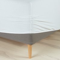 Jersey Fitted sheet JETTE Super King white