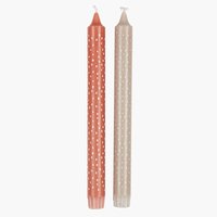 Taper candle JULIAN H25cm pack of 2