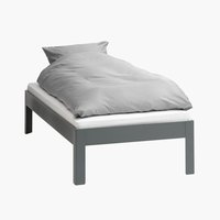 Bed frame KILDEN SGL 90x190 dark grey
