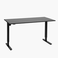 Állítható magasságú asztal SLANGERUP 70x140 fekete