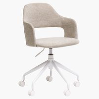 Kancelářská židle REERSLEV písková/bílá