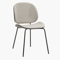 Chaise TESTRUP sable clair/noir