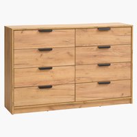4+4 drawer chest JENSLEV oak