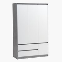 Armadio BILLUND 119x193 bianco/cemento