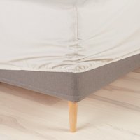 Fitted sheet FRIDA Double beige