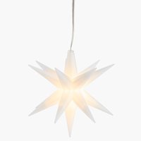 Estrela de Natal HEULANDIT Ø12 cm c/LED e temporizador