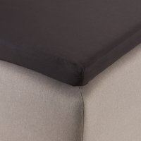Hoeslaken topper 180x200x6-10 zwart