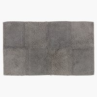 Tapete de casa de banho RYDBO 50x80cm cinzento algodão