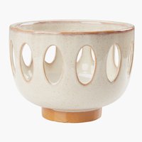 Decorative bowl ESKIL D20xH16cm beige