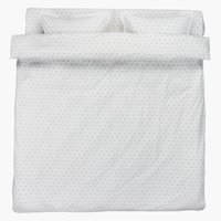 Спално бельо с чаршаф OLGA 200x220 бяло/синьо