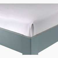 Satin-Bettlaken SANDRA 150x250cm weiß