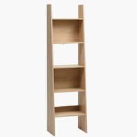 Bookcase KRARUP 5 shelves oak colour