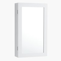 Mobiletto portagioie MALLING con specchio bianco